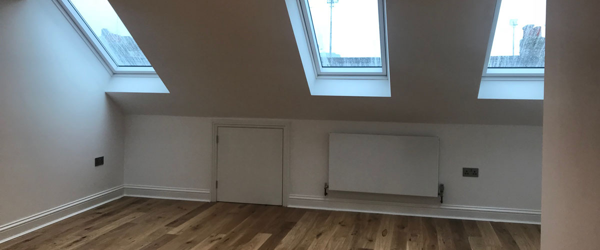 A Loft Conversions in Dorset as part of a home renovation.